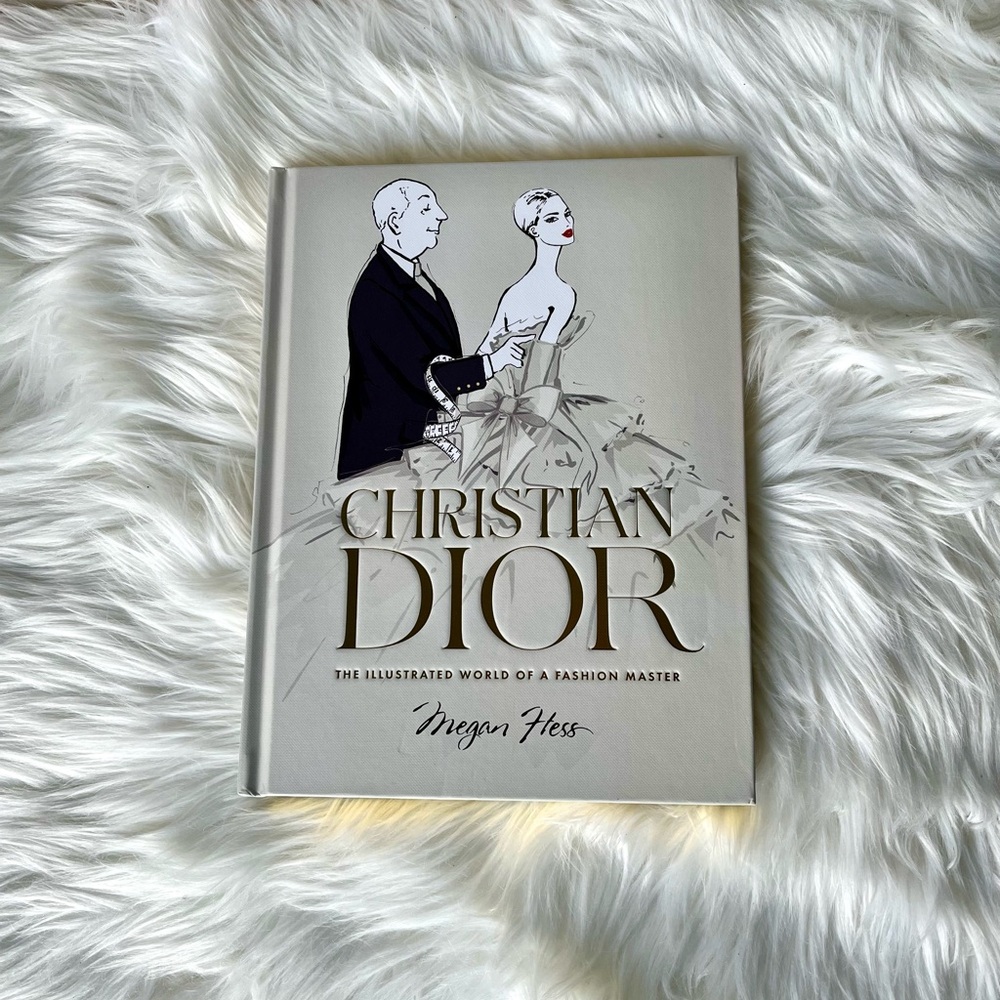 Dior hardcover book withh illustrations by Megan Hess
